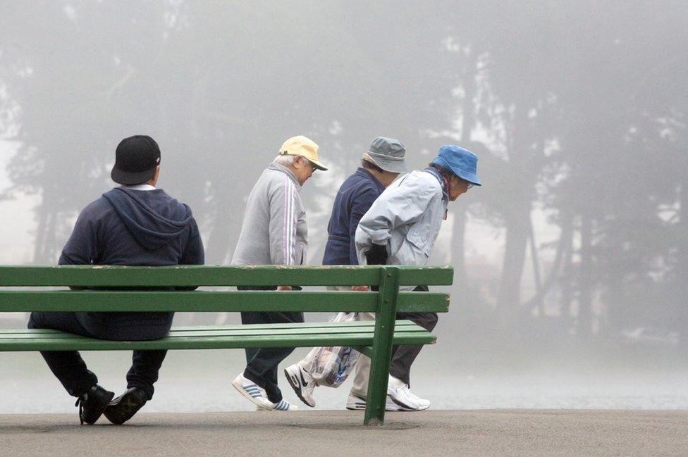 People walking