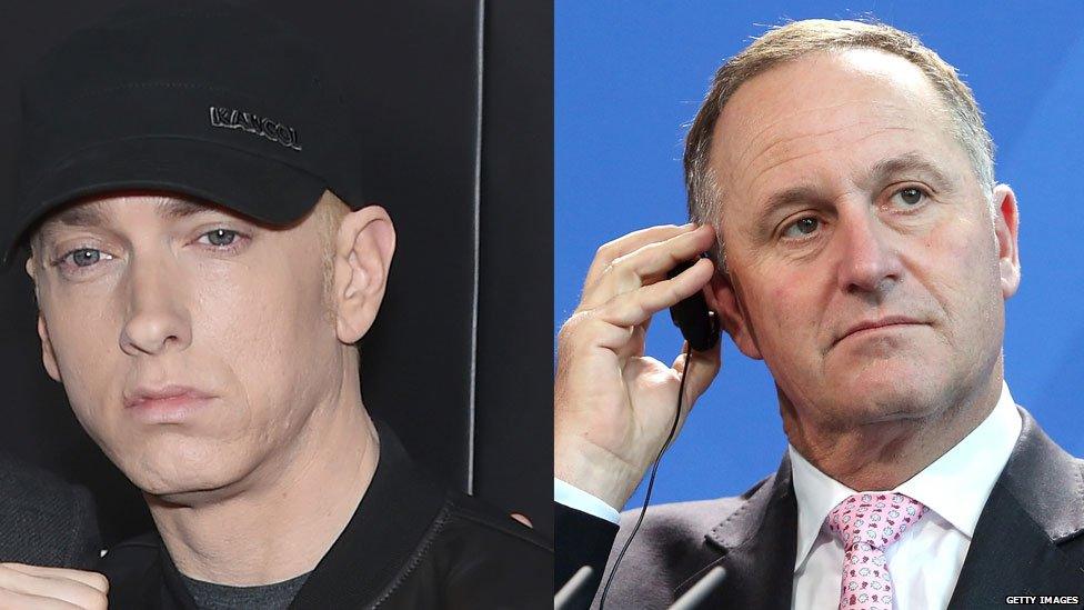 Eminem vs New Zealand National Party