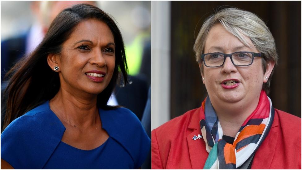 Gina Miller and Joanna Cherry