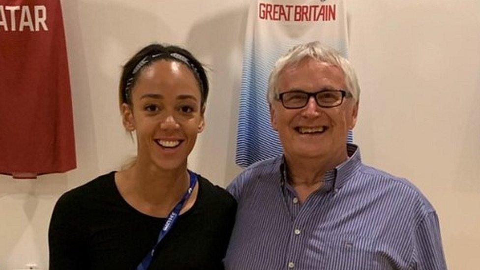 Katarina Johnson-Thompson and Barrie Wells