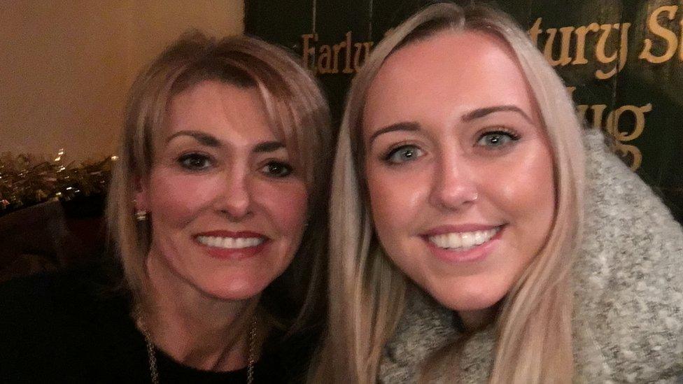 Olivia Jenkins (right) and her mother Deborah Louise