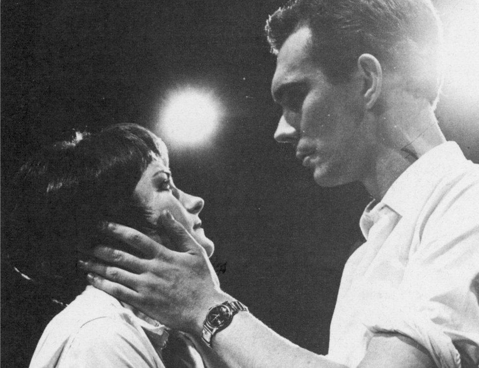 Alan Ayckbourn and Heather Stoney in Two For The Seesaw in 1964