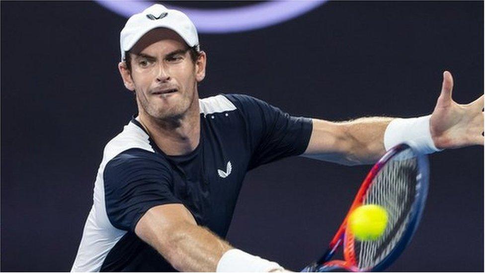 Andy Murray playing at the 2019 Australian Open