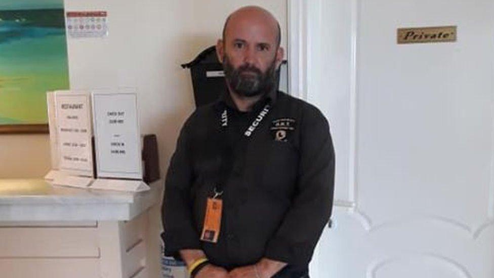 Hotel security guard