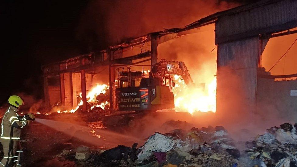 Fire at Convent Lane, Braintree