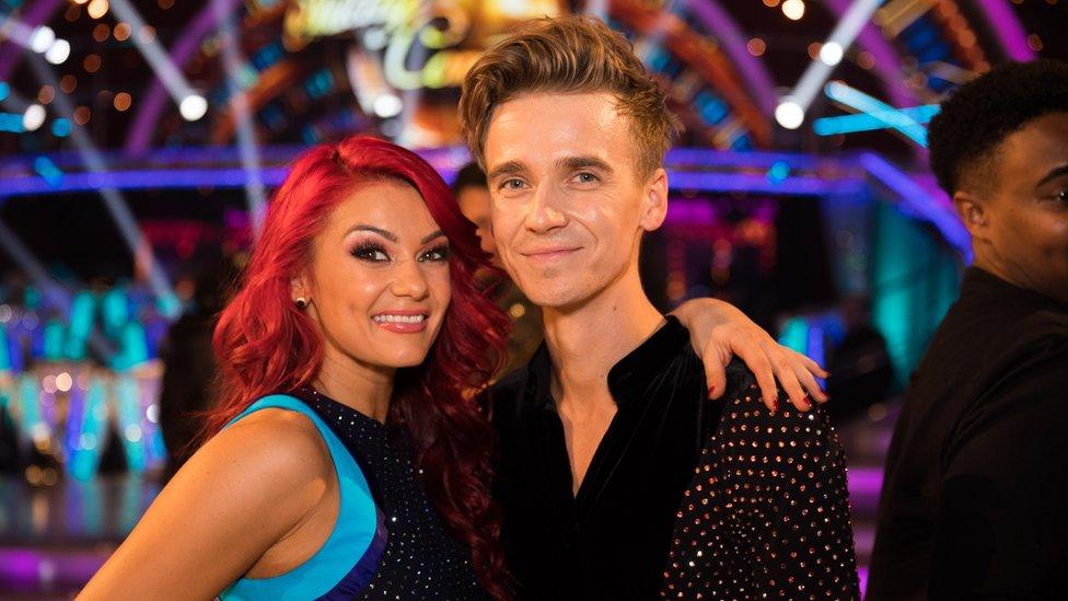 Joe Sugg and his dance partner Dianne Buswell