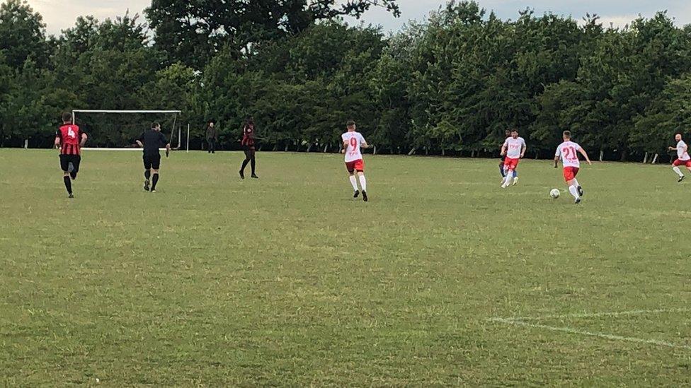 Football match for Ukraine held at Huntingdon Town FC