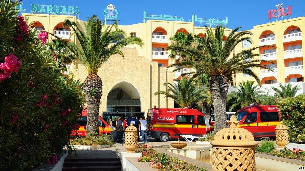 The hotels in Sousse