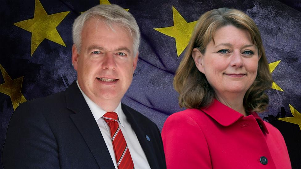 Carwyn Jones and Leanne Wood