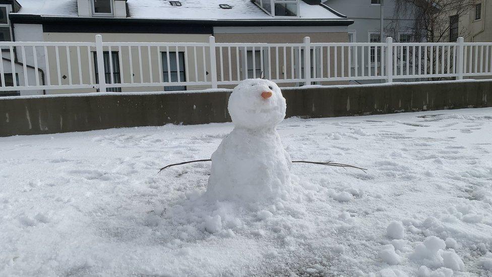 Isle of Man snowman