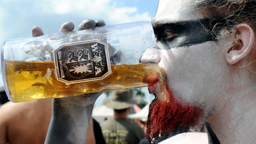 Heavy metal fan at Wacken, 2010