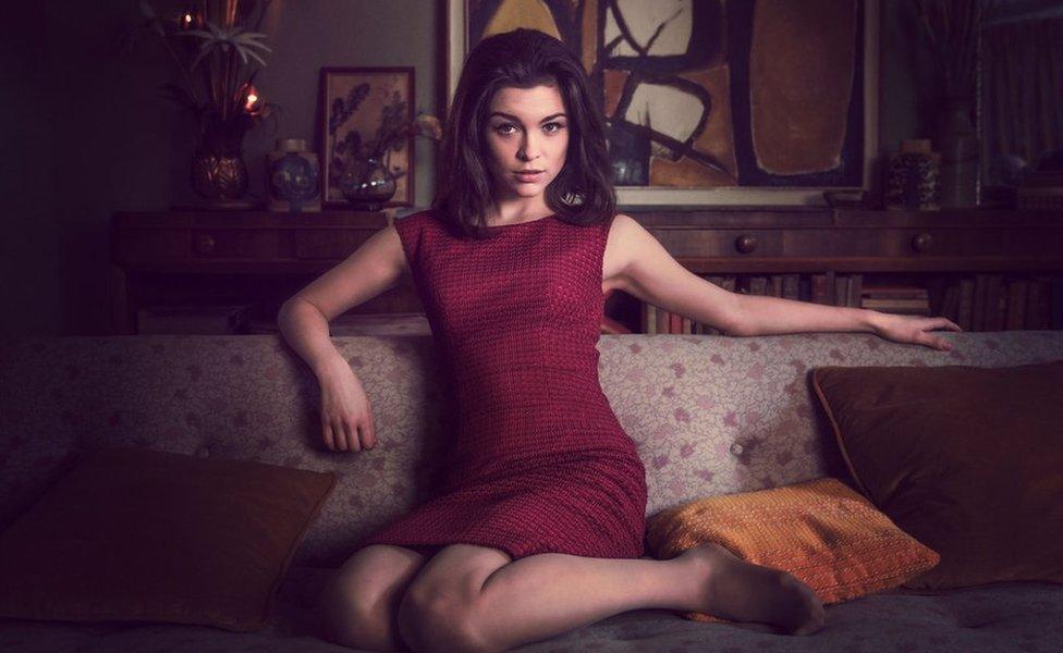 Sophie Cookson playing Christine Keeler