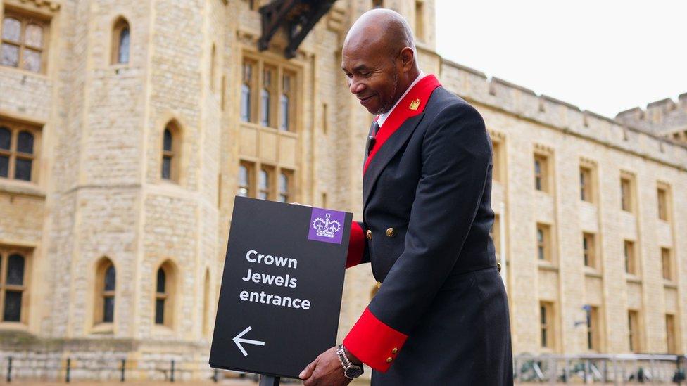 A warden at the Tower of London.