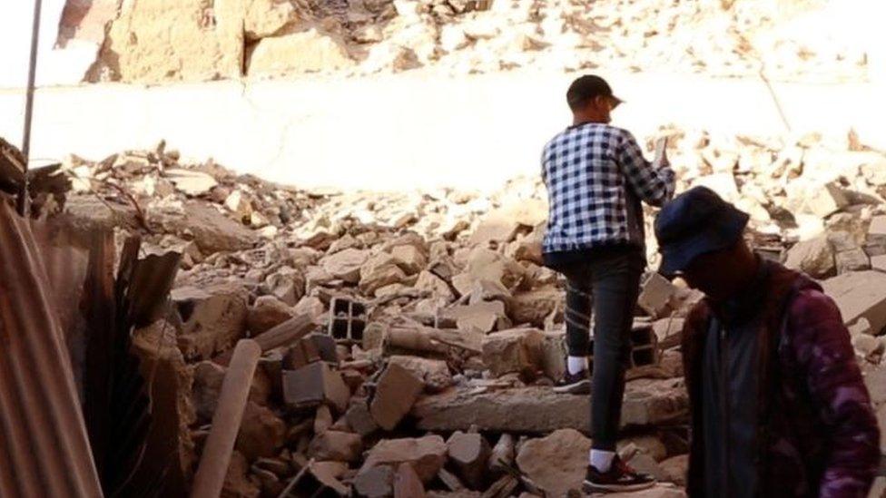 Search and Rescue team operations continues at Moulay Brahim region after a 7 magnitude earthquake in Marrakesh, Morocco on September 9, 2023. At least 820 people were killed and 672 others injured following a powerful earthquake that struck Morocco, the country's Interior Ministry said Saturday. (Photo by Stringer/Anadolu Agency via Getty Images)