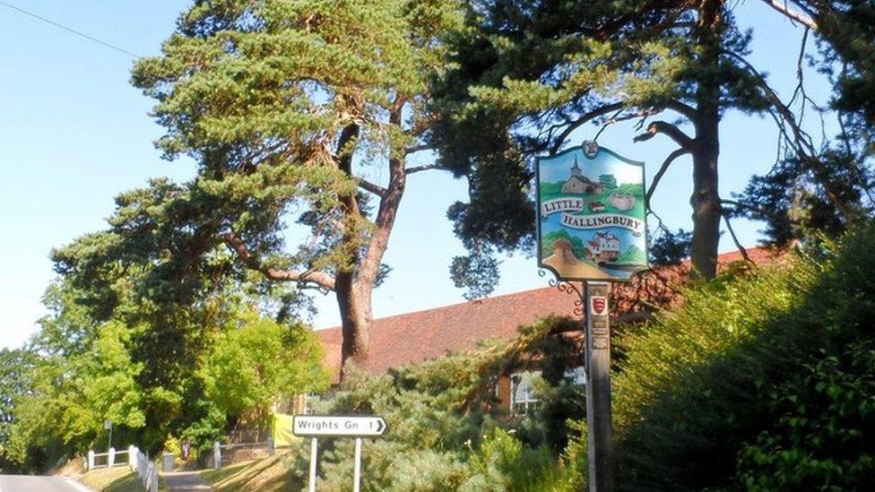 Little Hallingnbury sign