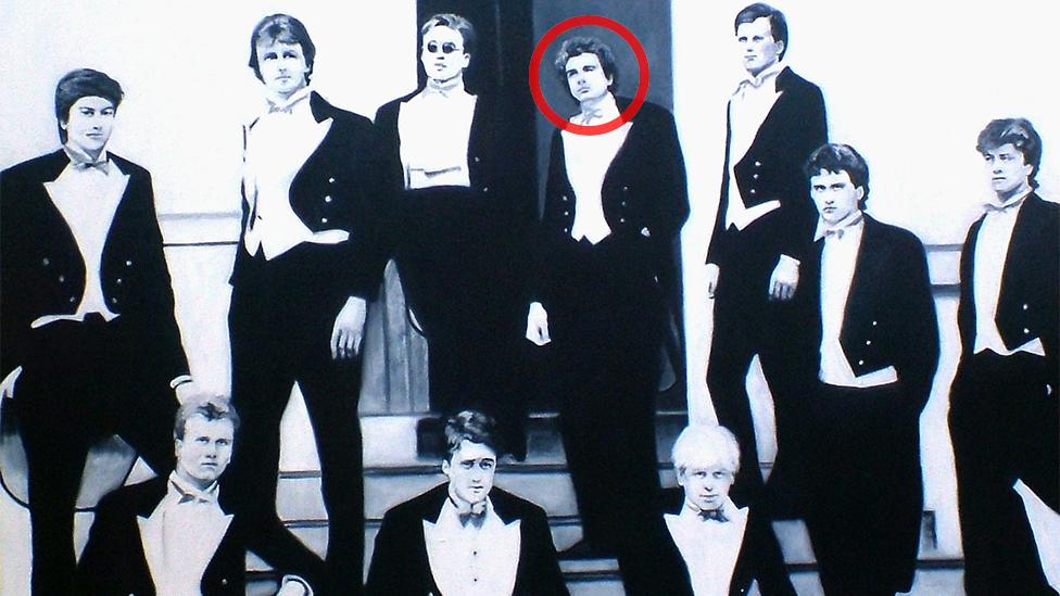 Artist's impression of Bullingdon club picture