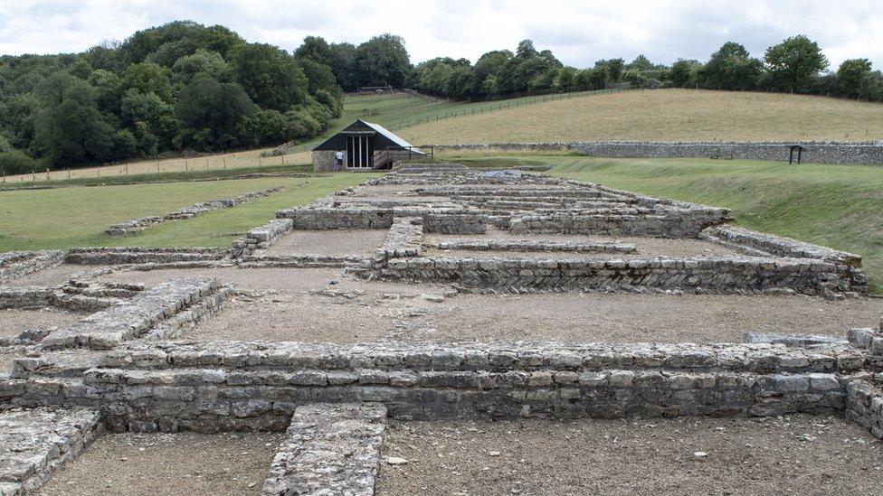 Roman villa at East End, just outside North Leigh, Witney