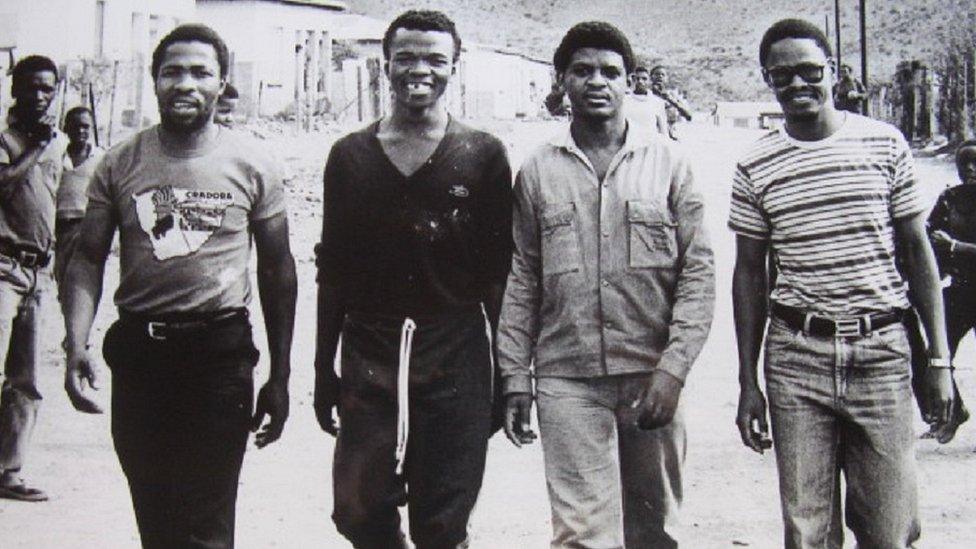 Matthew Goniwe (R), Fort Calata (second from right) were killed by state security forces in 1985