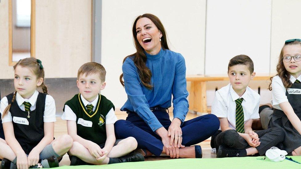 Kate takes part in a Roots of Empathy session in Port Glasgow