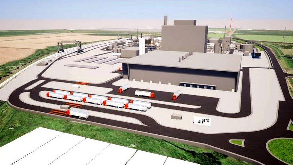 A visualisation of the proposed site and key process steps