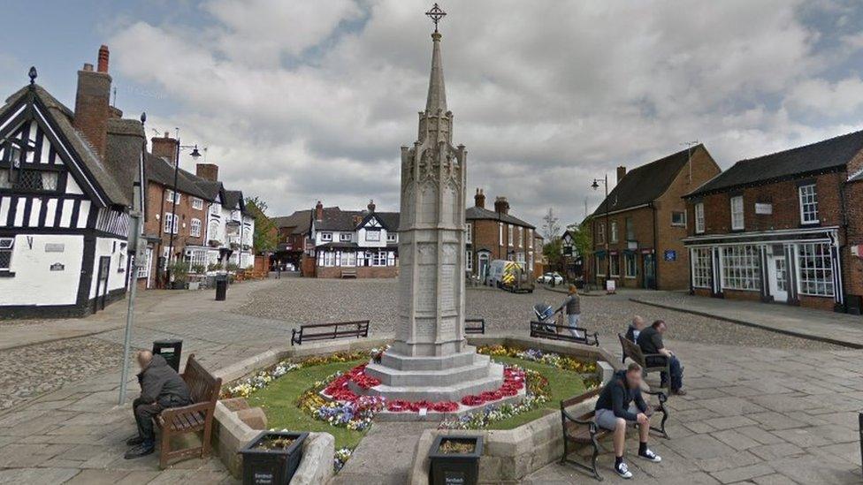 War memorial in Sandbach