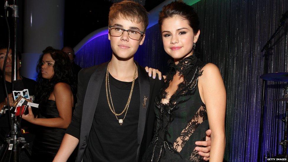 Justin Bieber and Selena Gomez