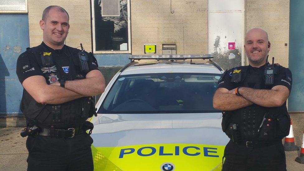 PC James Ireland and PC Dan Bellingham