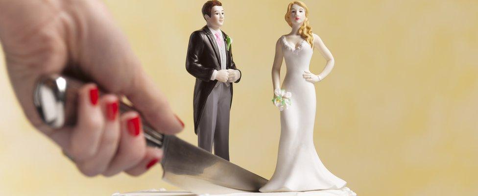 divorce wedding cake