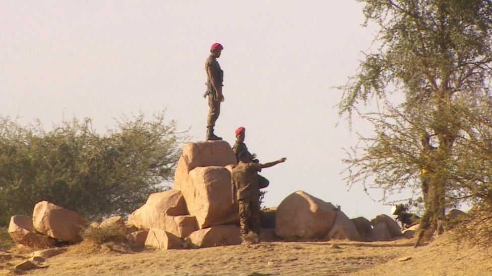 Soldiers deployed at Ethiopia's border with Sudan