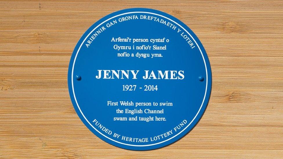 Jenny James plaque