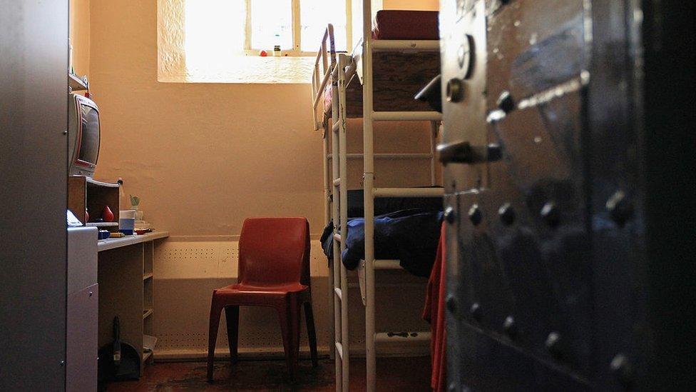 A prison cell at HMP Barlinnie