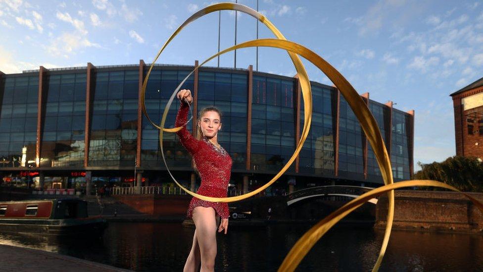 Team England rhythmic gymnast Hannah Martin, at Arena Birmingham