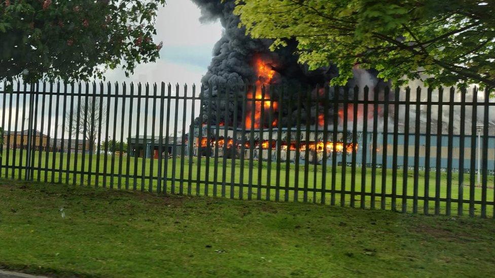 Fire at Sywell