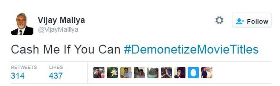 Cash Me If You Can #DemonetizeMovieTitles