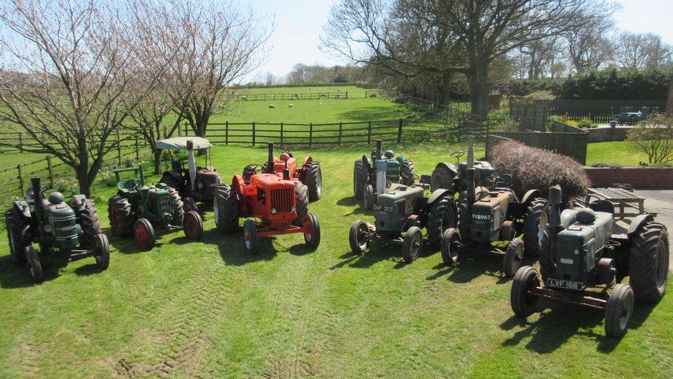 The collection of Marshall tractors