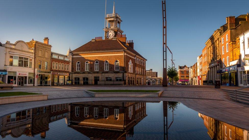 General view of Stockton town centre