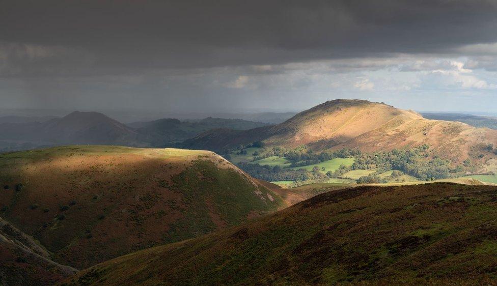 Storm on the Shropshire Hills by Richard Greswell