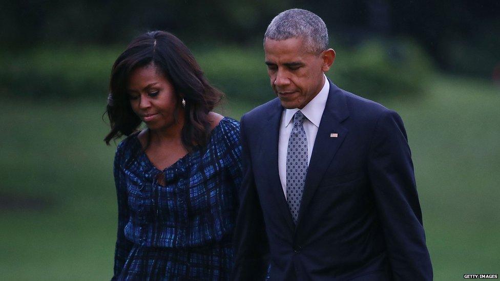 Michelle and Barack Obama