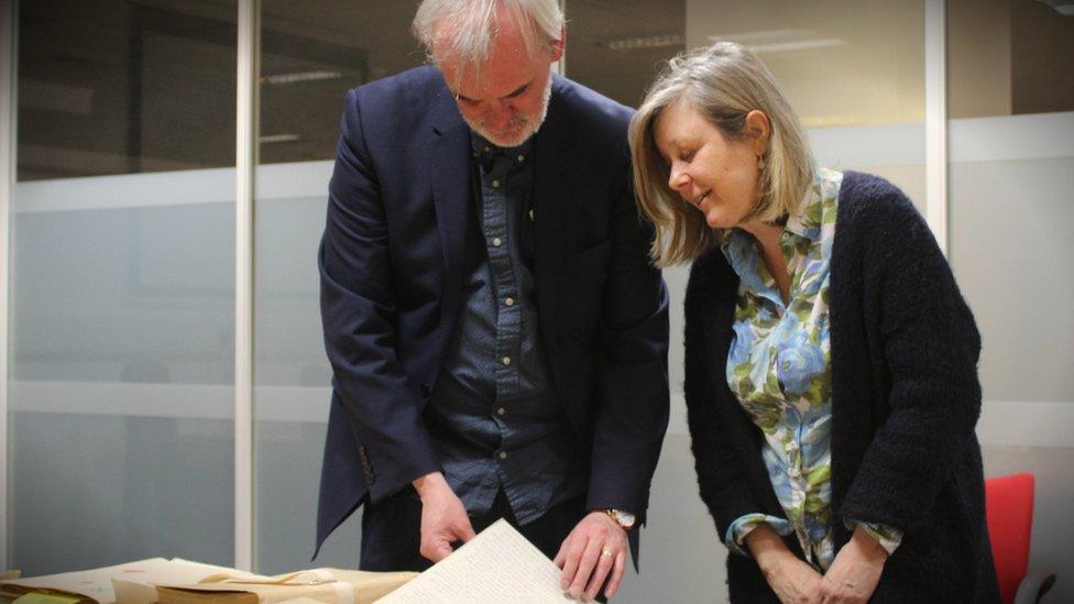Presenter Tim McGarry with John Bodkin Adams biographer Jane Robbins
