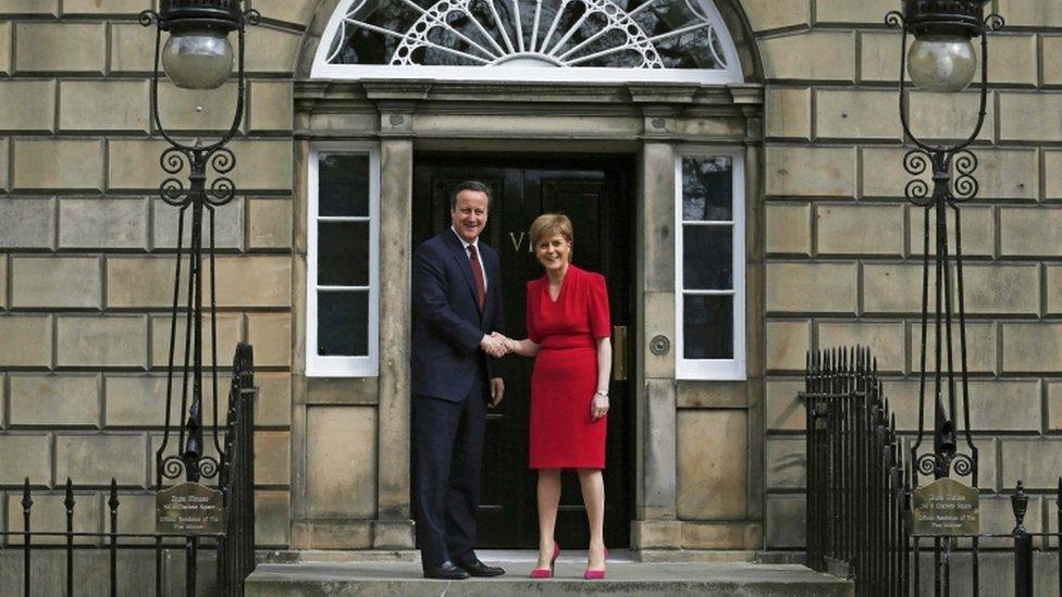Prime Minister David Cameron and First Nicola Sturgeon