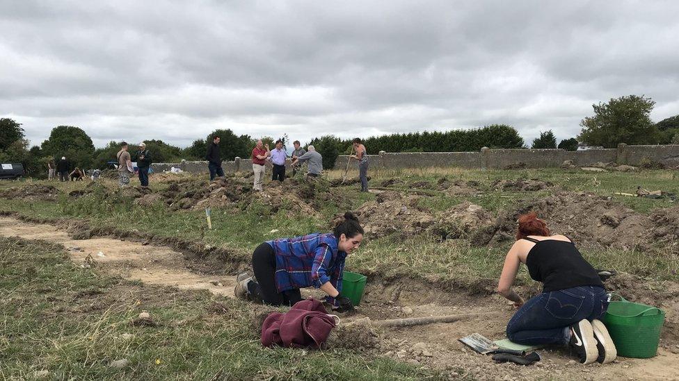 The first ever bid to excavate a First World War training trench in the Republic of Ireland gets under way