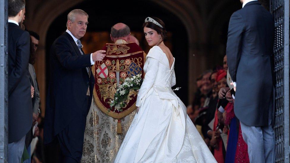 Prince Andrew and Princess Eugenie