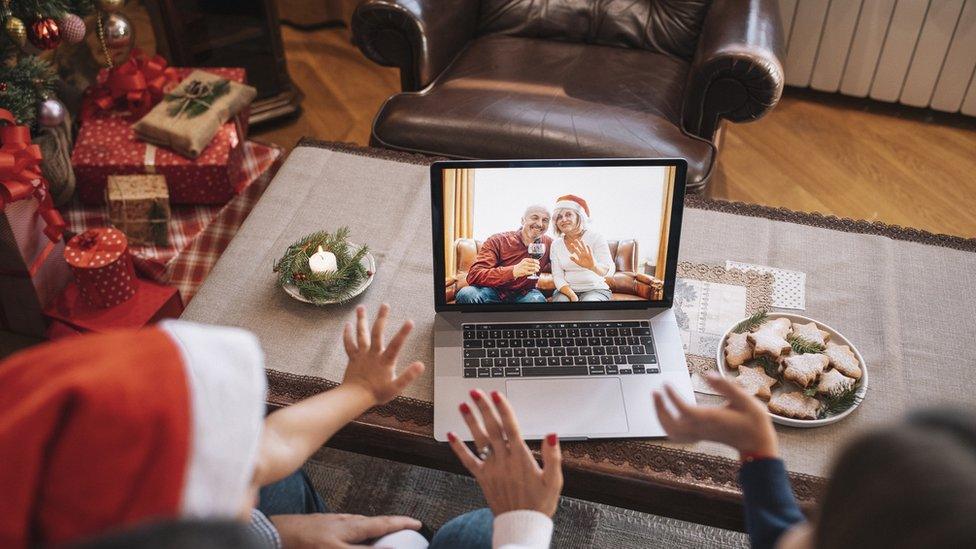 christmas zoom call