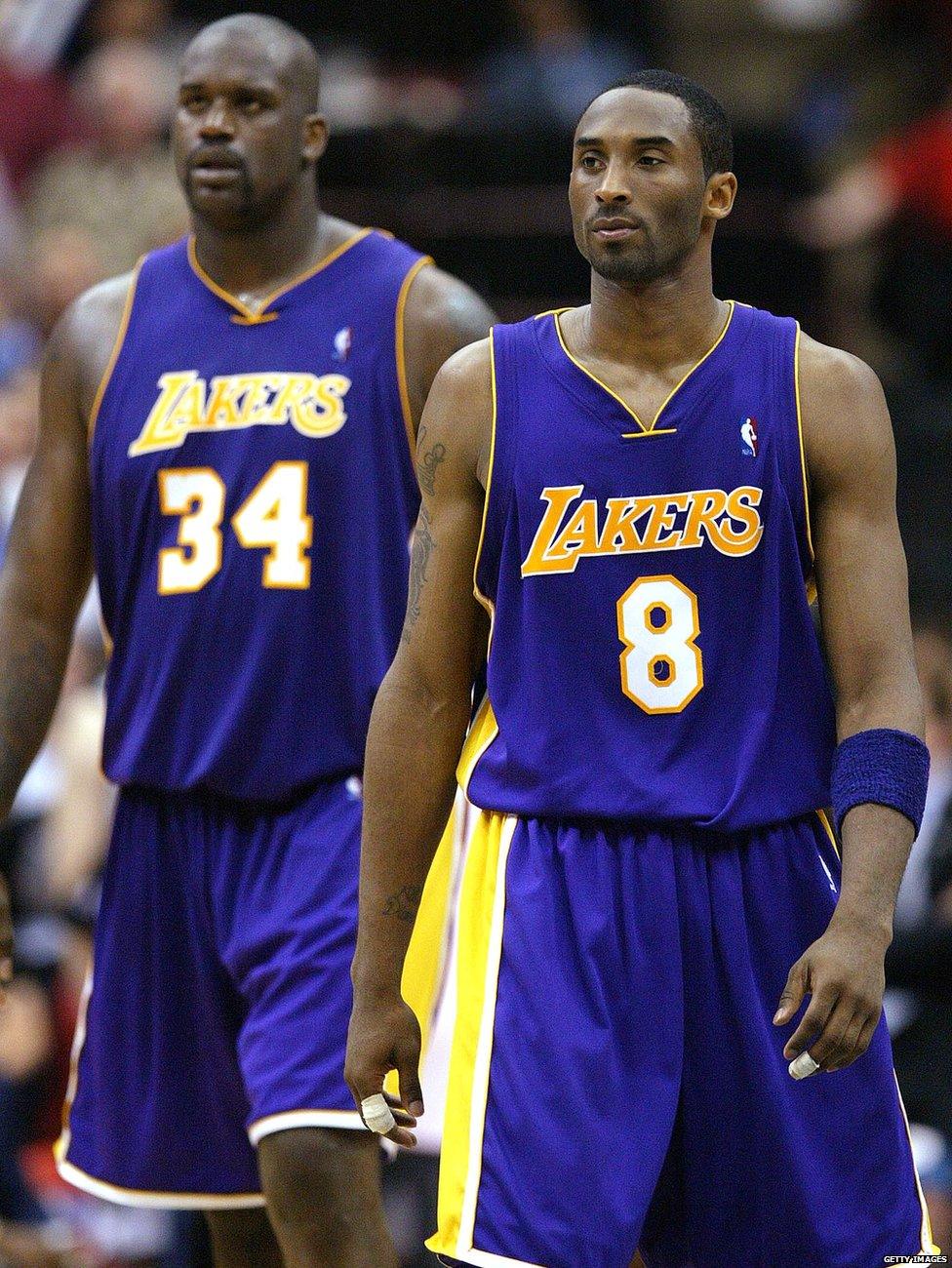 Shaquille O'Neal and Kobe Bryant