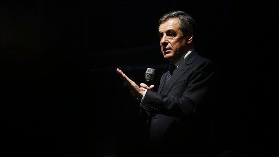 French presidential election candidate Francois Fillon in Paris (21 February 2017)