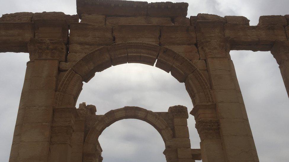 Roman ruins in Palmyra