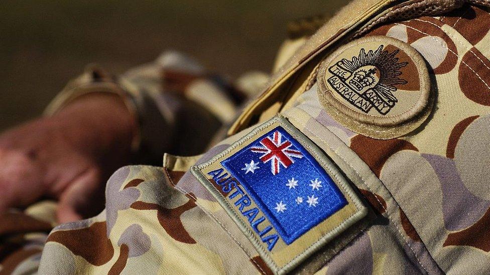 File image of an Australian soldier