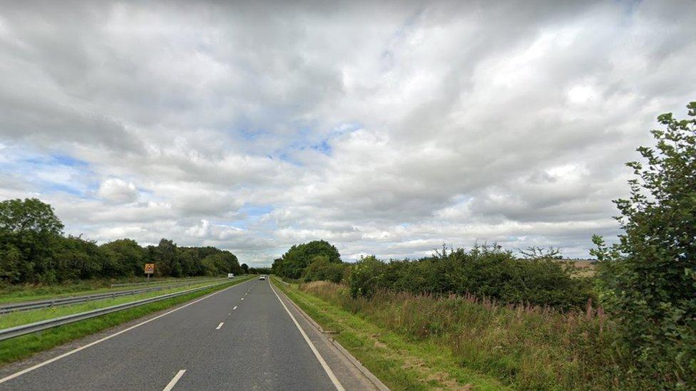 A1 between Newton on the Moor and West Cawledge