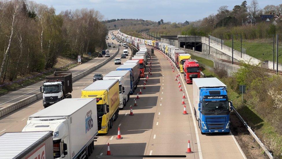 the M20 near Charing