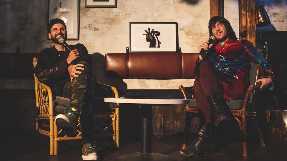 Sergio Pizzorno and Noel Fielding